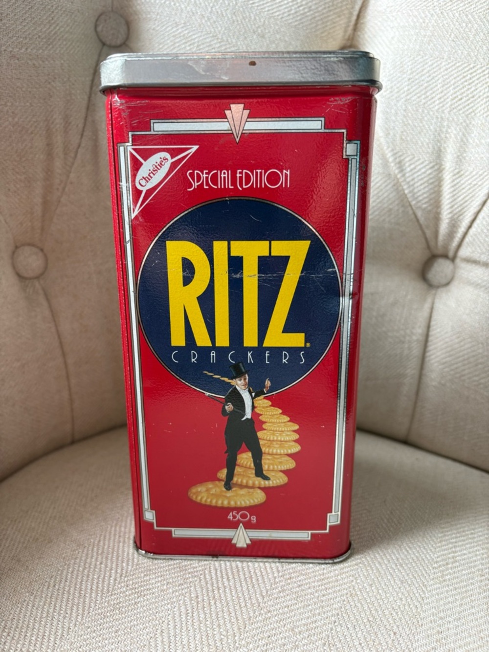Vintage 1990 Christie’s Special Edition Ritz Crackers Tin - Nabisco Brand